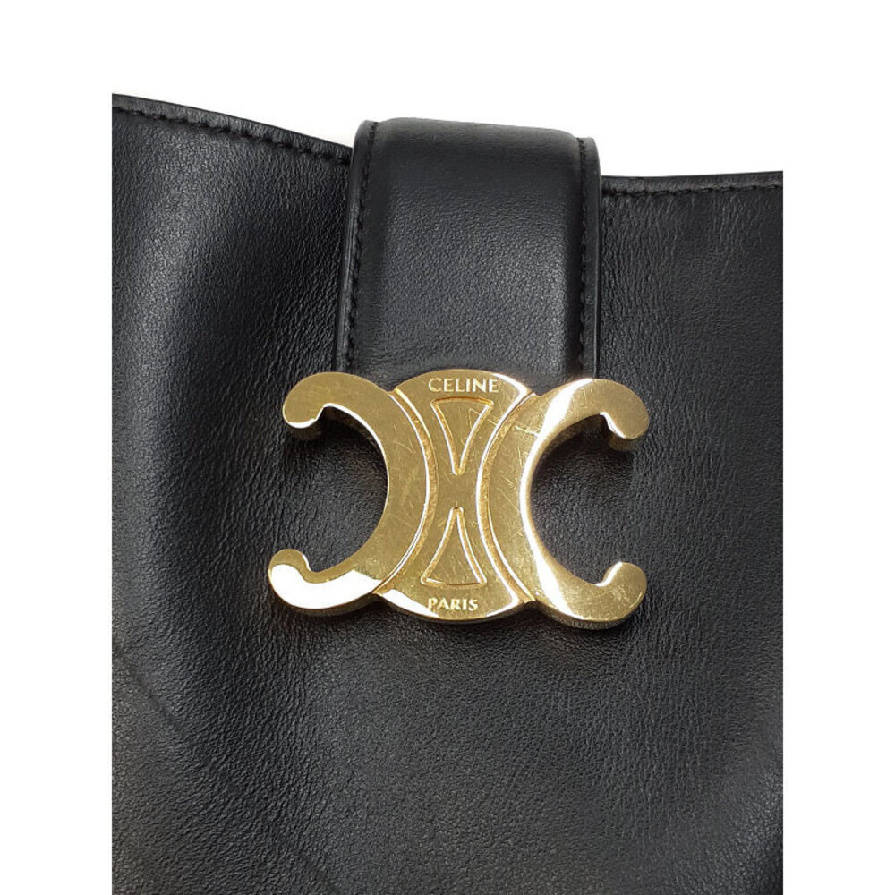 Celine Bucket Louise bag smooth calfskin Leather Black - Picture 9 of 9